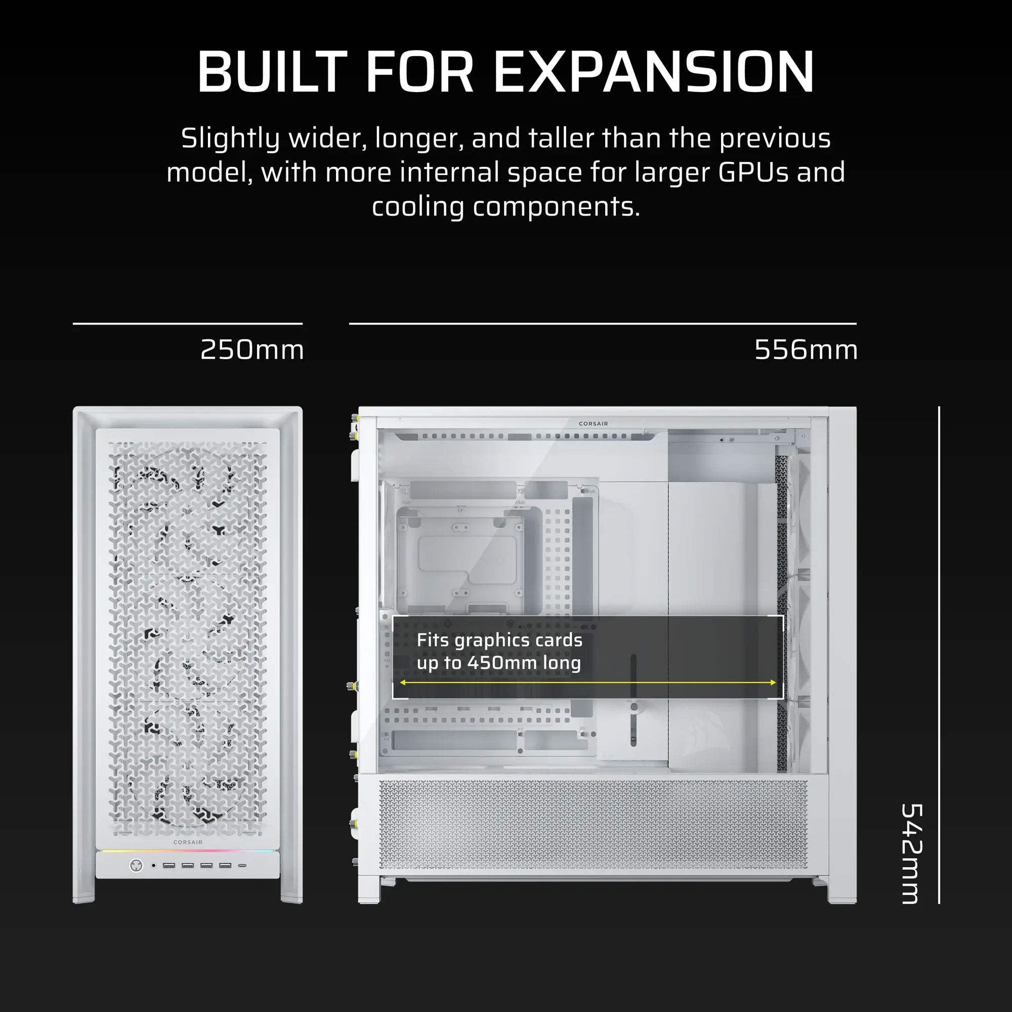 FRAME 5000D RS Mid-Tower PC Case; 4x RS 140 PWM Fans; 2x 2.5'' ; 1x 3.5''; - image 3