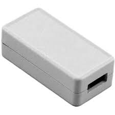 Enclosure ABS Miniature Plastic 50 x 25 x 15.5 mm For USB Grey (RAL 7035) IP54