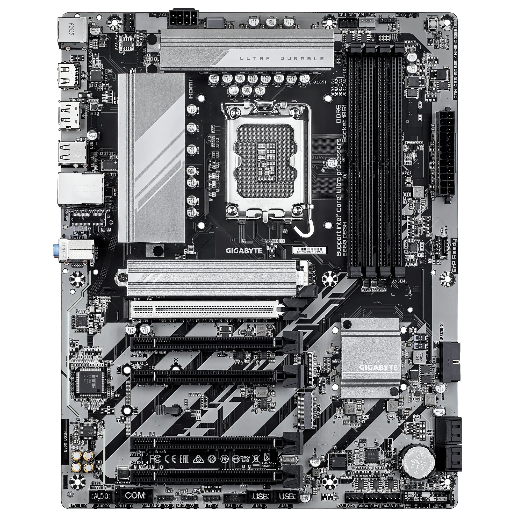 GIGABYTE Intel® B860 Chipset for LGA 1851; 4x DDR5; 2x M2; HDMI/DP ; ATX - image 2