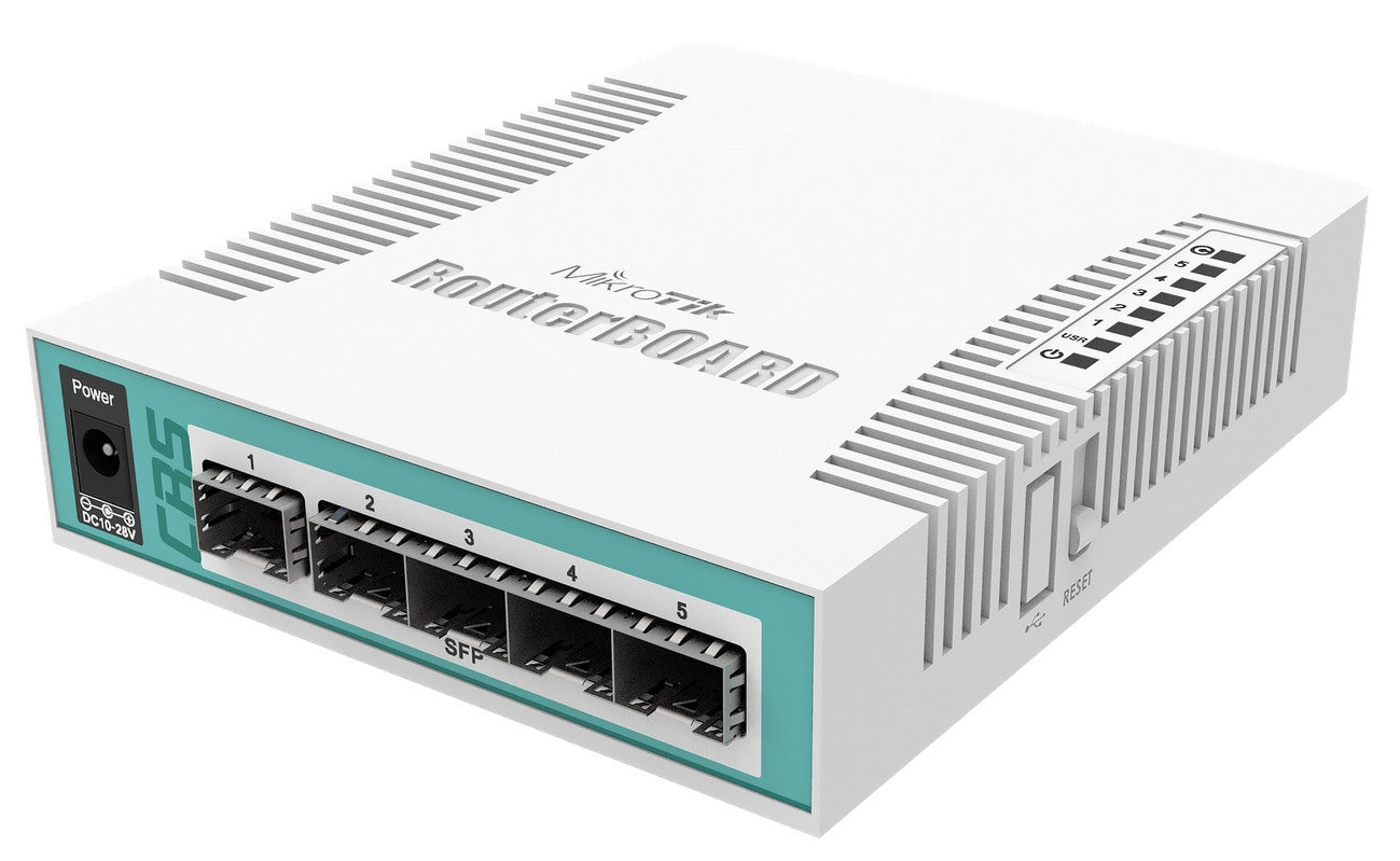 MikroTik Cloud Router Switch 5 Port SFP 1 PoE/SFP Port | CRS106-1C-5S - image 2