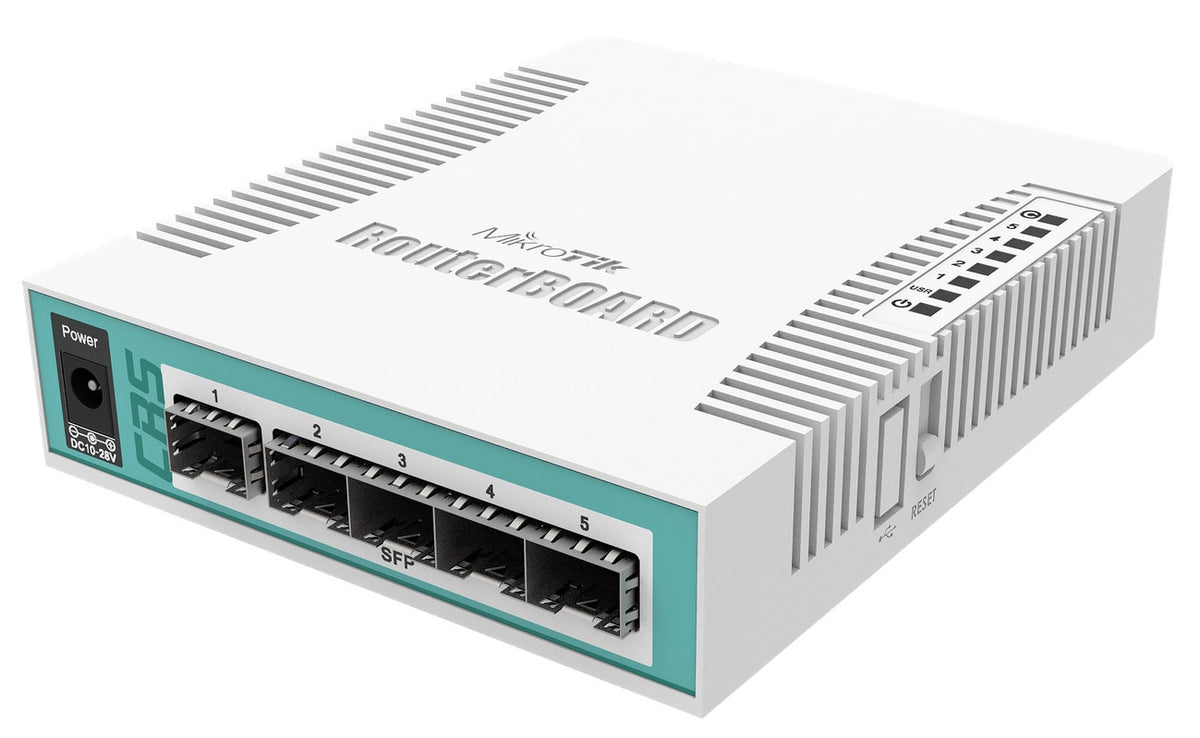 MikroTik Cloud Router Switch 5 Port SFP 1 PoE/SFP Port | CRS106-1C-5S - image 2