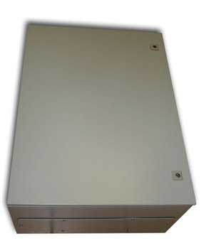 Metal IP55 Weatherproof Enclosure (800x600x350), Beige, Surface Mount, Lockable Doors