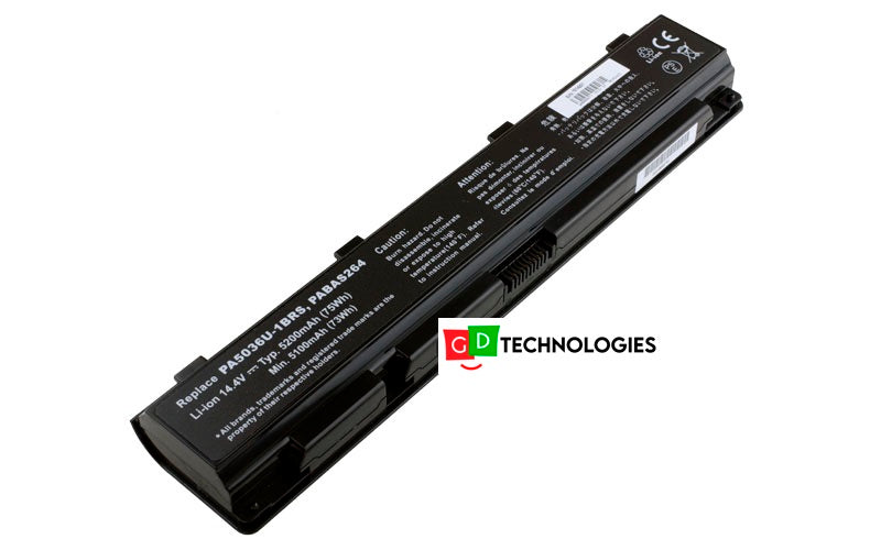 TOSHIBA QOSMIO 14.4V 5200mAh/75Wh REPLACEMENT BATTERY