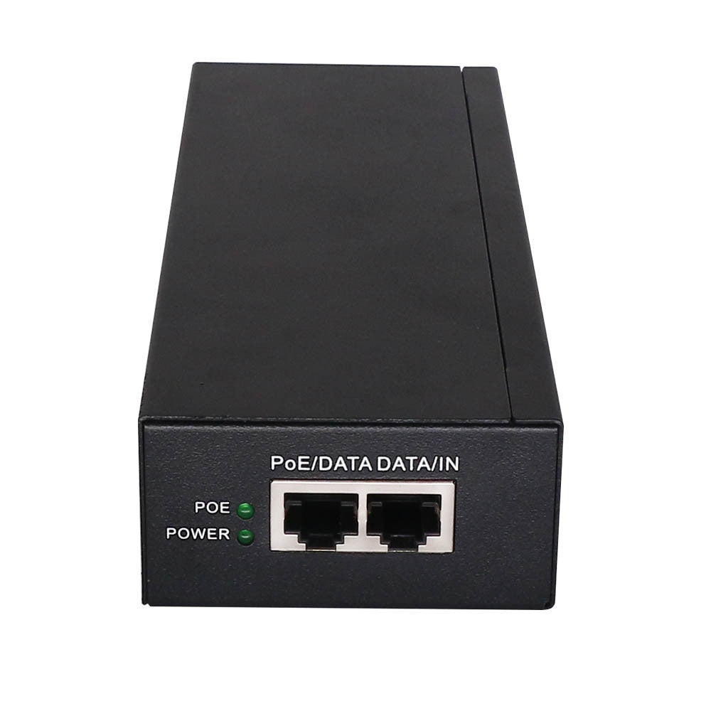 Gigabit Power over Ethernet (PoE) 55V, 1.63Amp 90 Watt (2 x RJ45) & Cord.