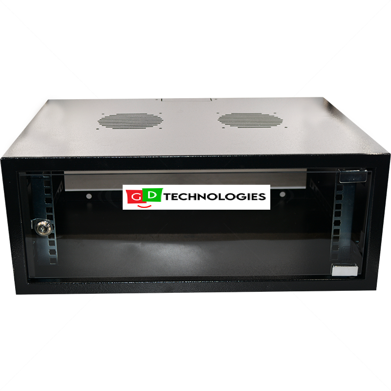 4U 400MM SOLID WALL BOX BLACK