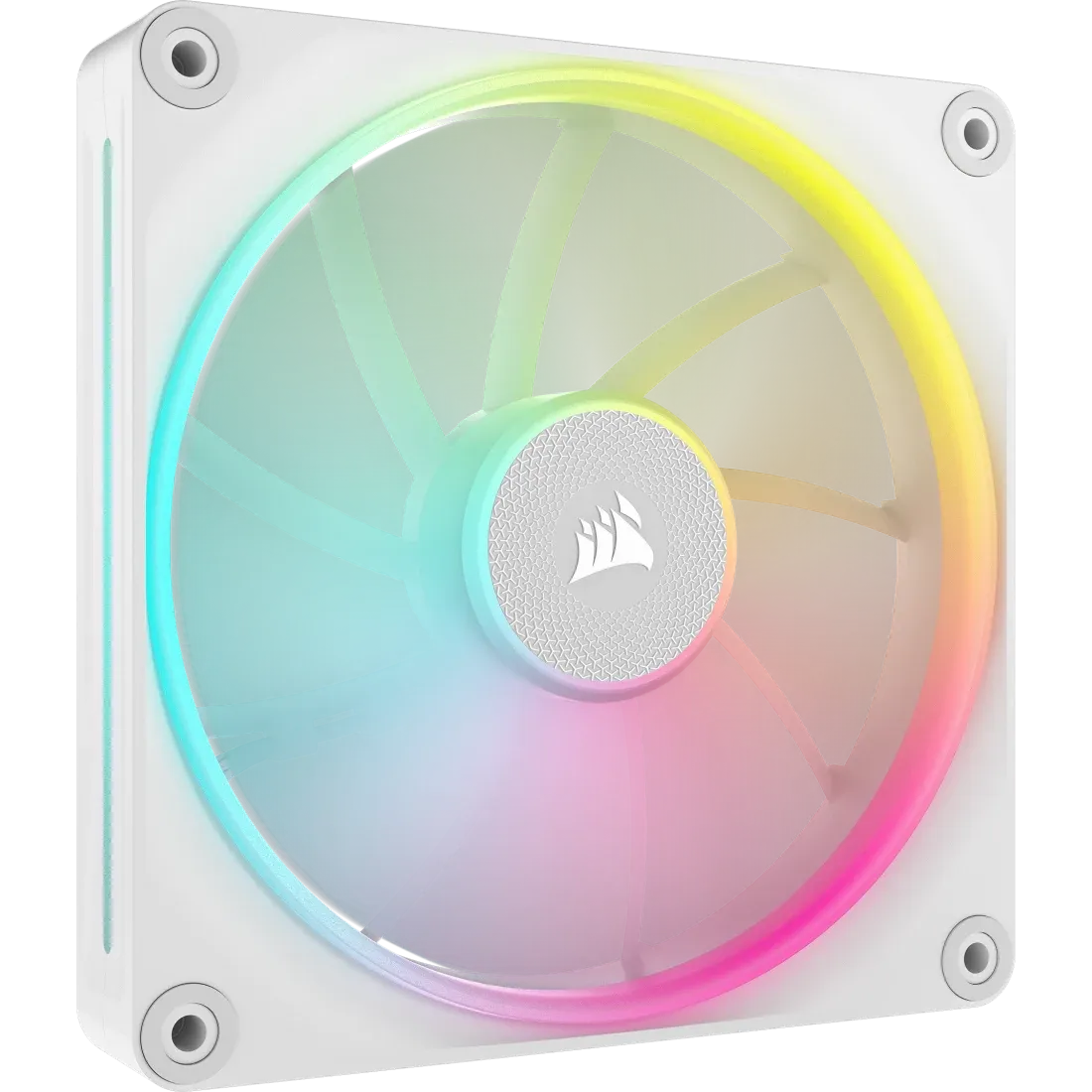 Corsair LX RGB Series; iCUE LINK LX140 RGB White; 140mm Fan; Dual Pack; iCUE LINK System Hub Included - image 2