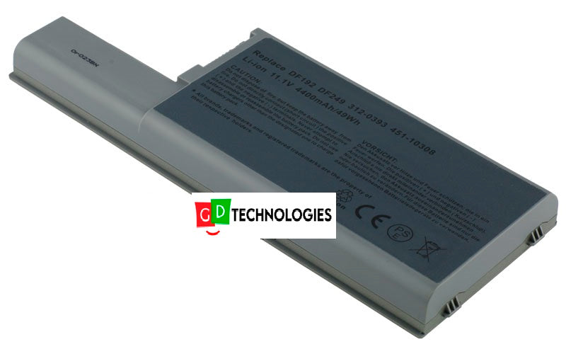 Dell Latitude D820 11.1v 5200mah/58wh Replacement Battery