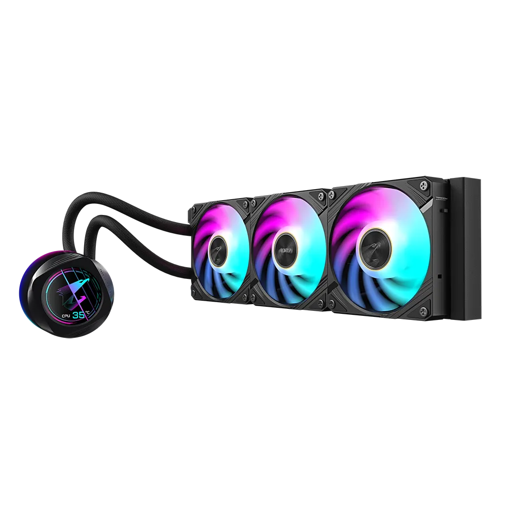 GIGABYTE AORUS WATERFORCE X II 360 360mm cooler; Intel 115x;1200;1700;1851 / AMD TR4; AM5; AM4; sTR5 - image 2