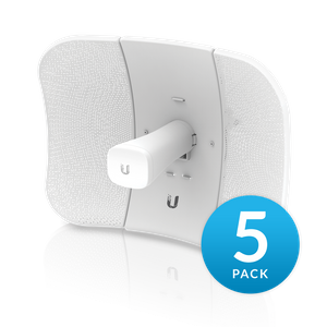 Ubiquiti UISP airMAX LiteBeam 5AC 23dBi Radio 5-Pack Includes POE Injector | LBE-5AC-GEN2