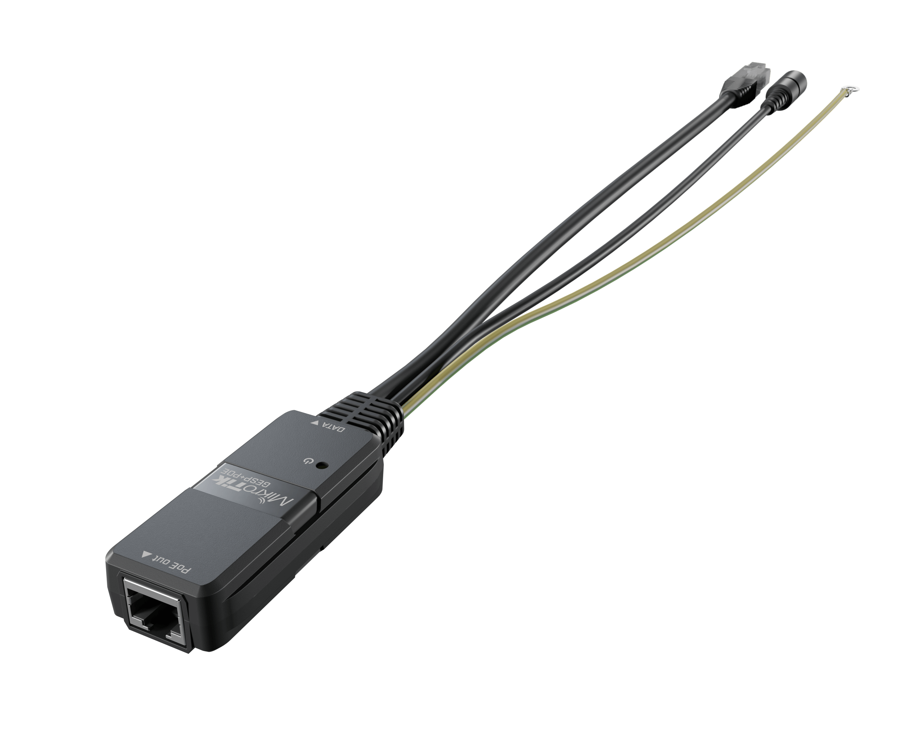 MikroTik Gigabit PoE injector with surge protection, indoor enclosure