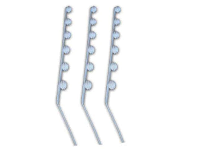 Flat Bar 20X5MM- 6 LIne Bend White