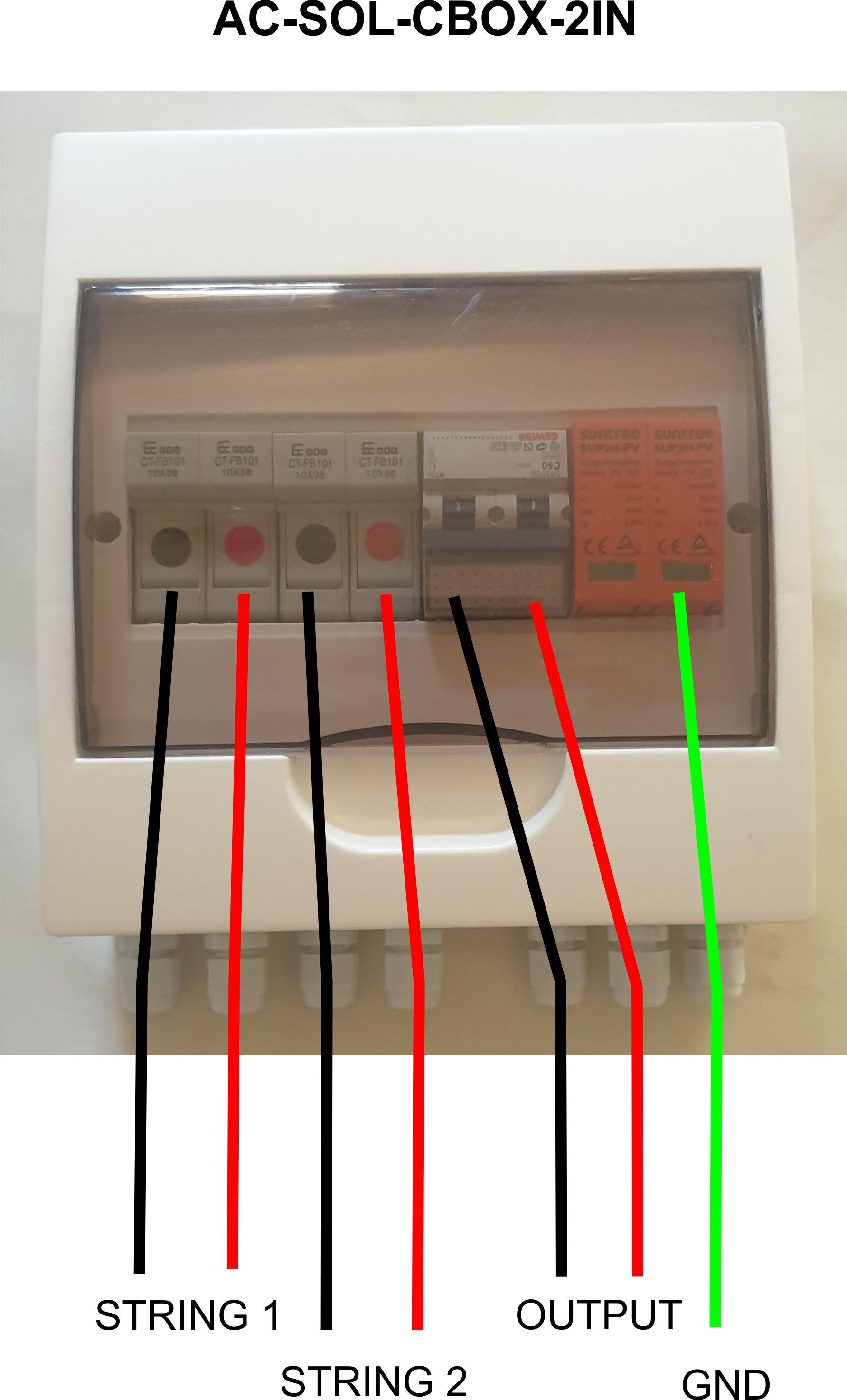 Acconet 250V Protection Box 2 Inputs 1 Outputs 50A Isolator 10A fuses - image 2