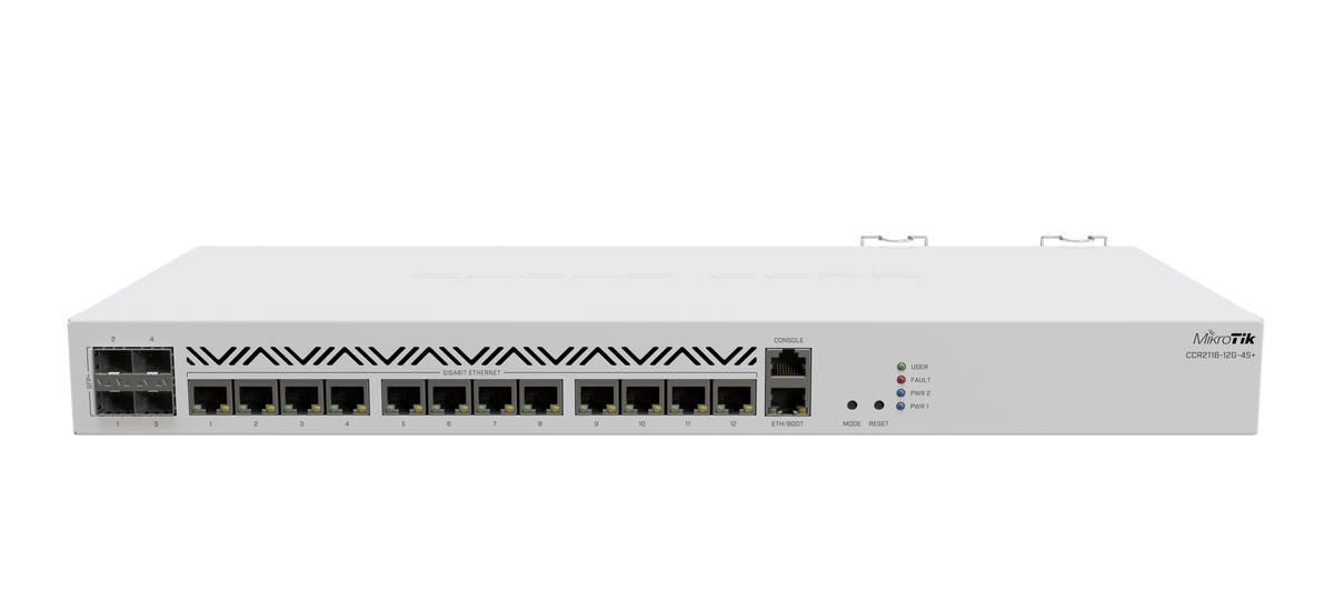 MikroTik Cloud Core 12 Port Gigabit 4SFP+ 16 Core Router | MT-RBCCR2116-12G-4S+