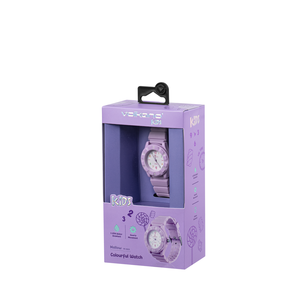 Volkano Mallow Series Kids Analogue Watch - Purple