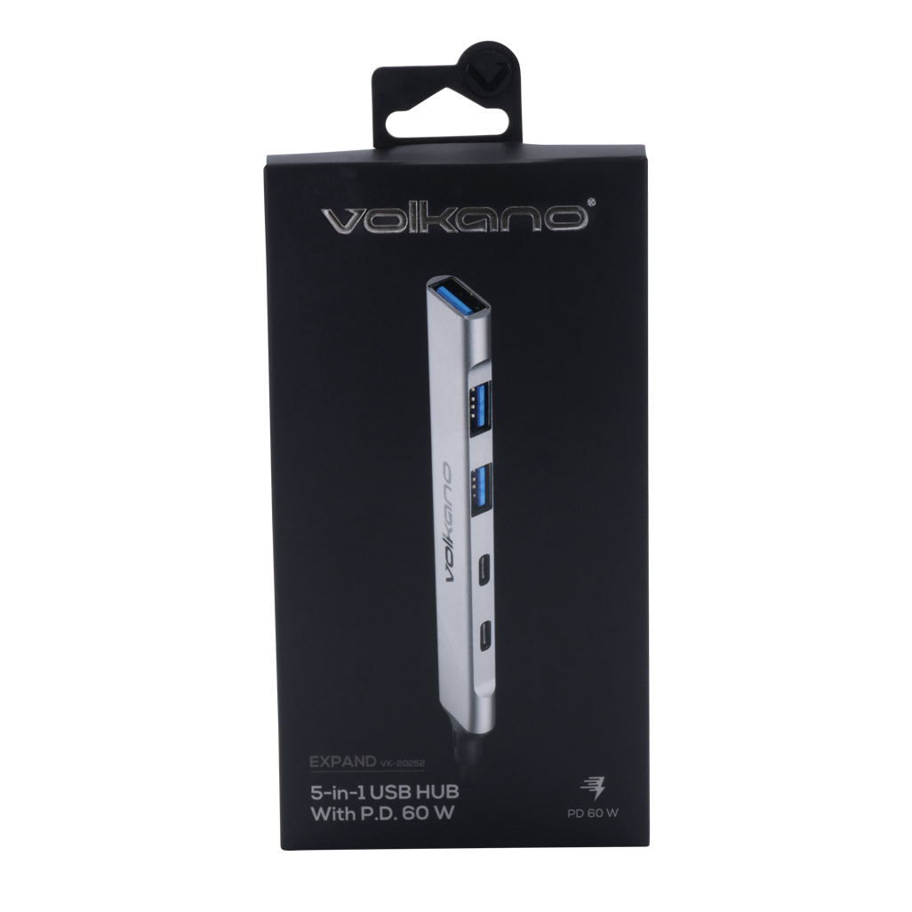 Volkano Expand Series 5-in-1 USB HUB with PD 60W
