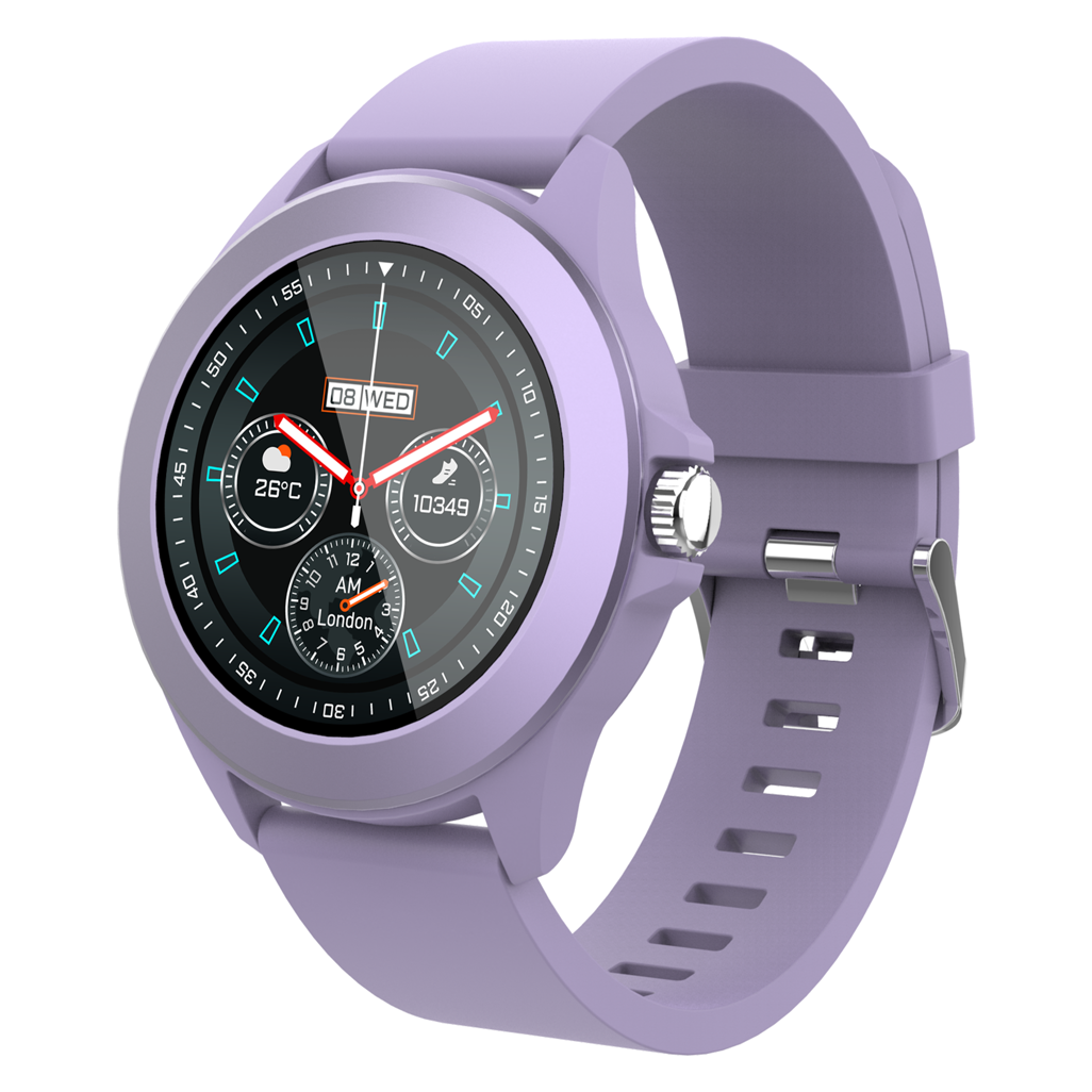 Volkano Splash Series Round Smartwatch - Purple