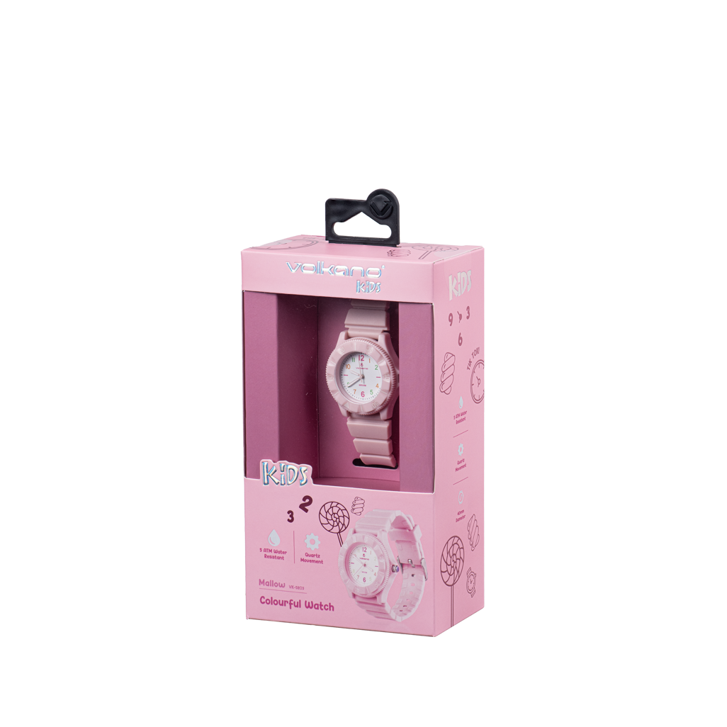 Volkano Mallow Series Kids Analogue Watch - Pink