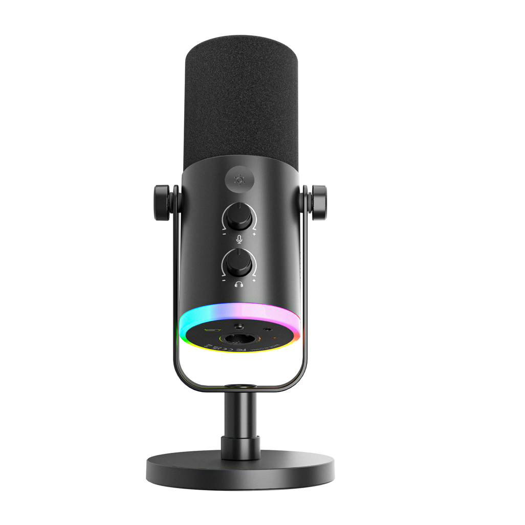 Fifine AM8 NEO RGB Dual Port Microphone with Stand