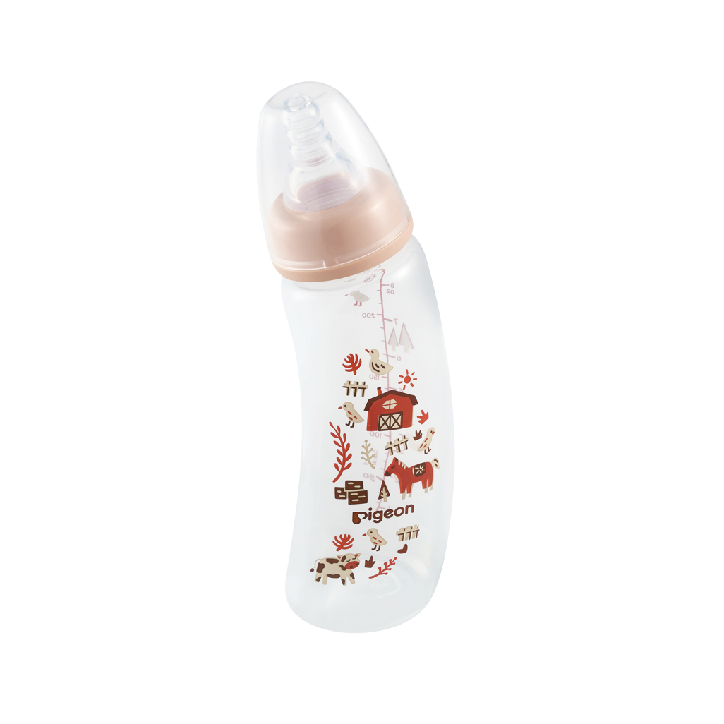PIGEON FLEXIBLE CURVE BOTTLE 250ML - FARM