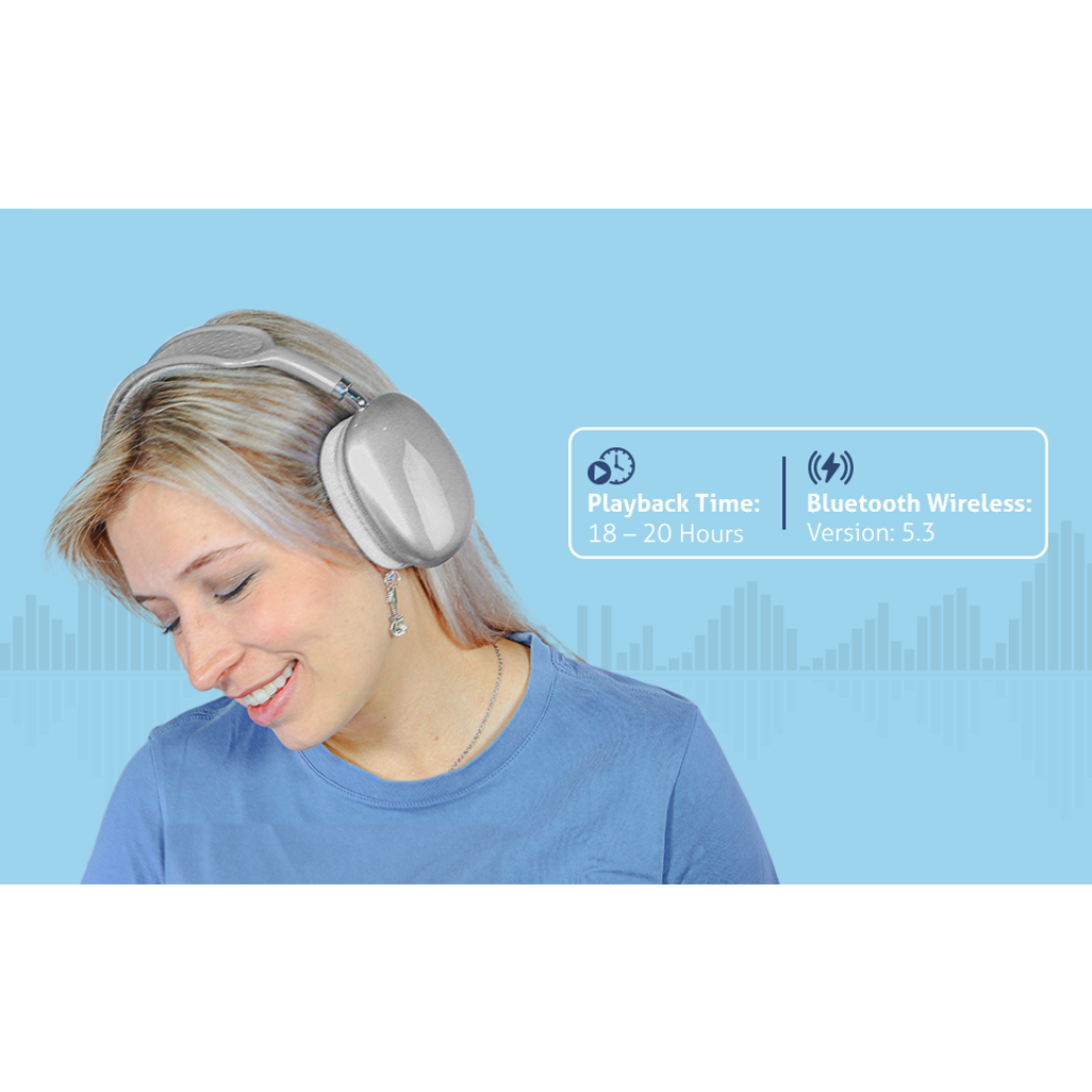Amplify Stellar Series Bluetooth Headphones - White