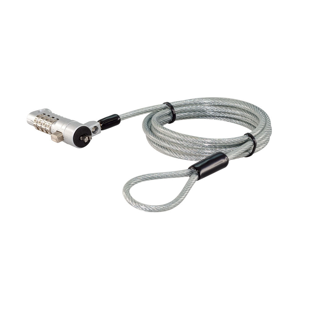 4-DIAL COMBINATION WEDGE LAPTOP LOCK