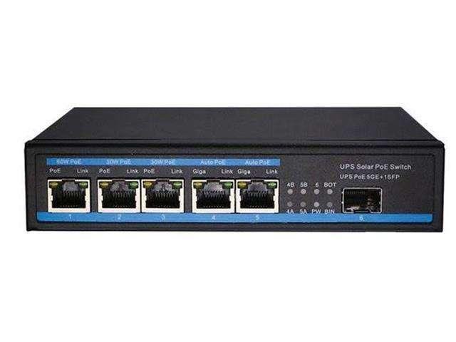 Duxbury 6-Port Gigabit Solar Unmanaged PoE Switch