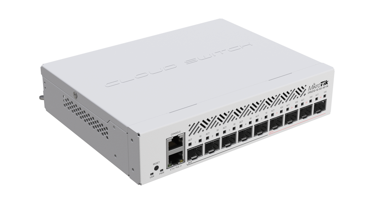 MikroTik CRS310-1G-5S-4S+IN, 4 x 10G SFP+ Ports, 5 x 1G SFP Ports, 1 x 1G Ethernet Port - image 2