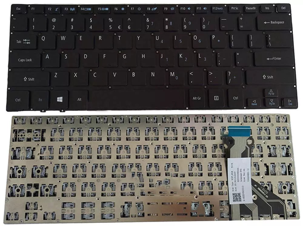 Acer Spin 7 SP714-51, NKI131S05T, No Frame, Laptop Keyboard Black