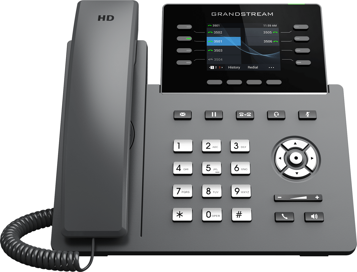 Grandstream 8 Line Carrier WiFi Desk Phone | GRP2624