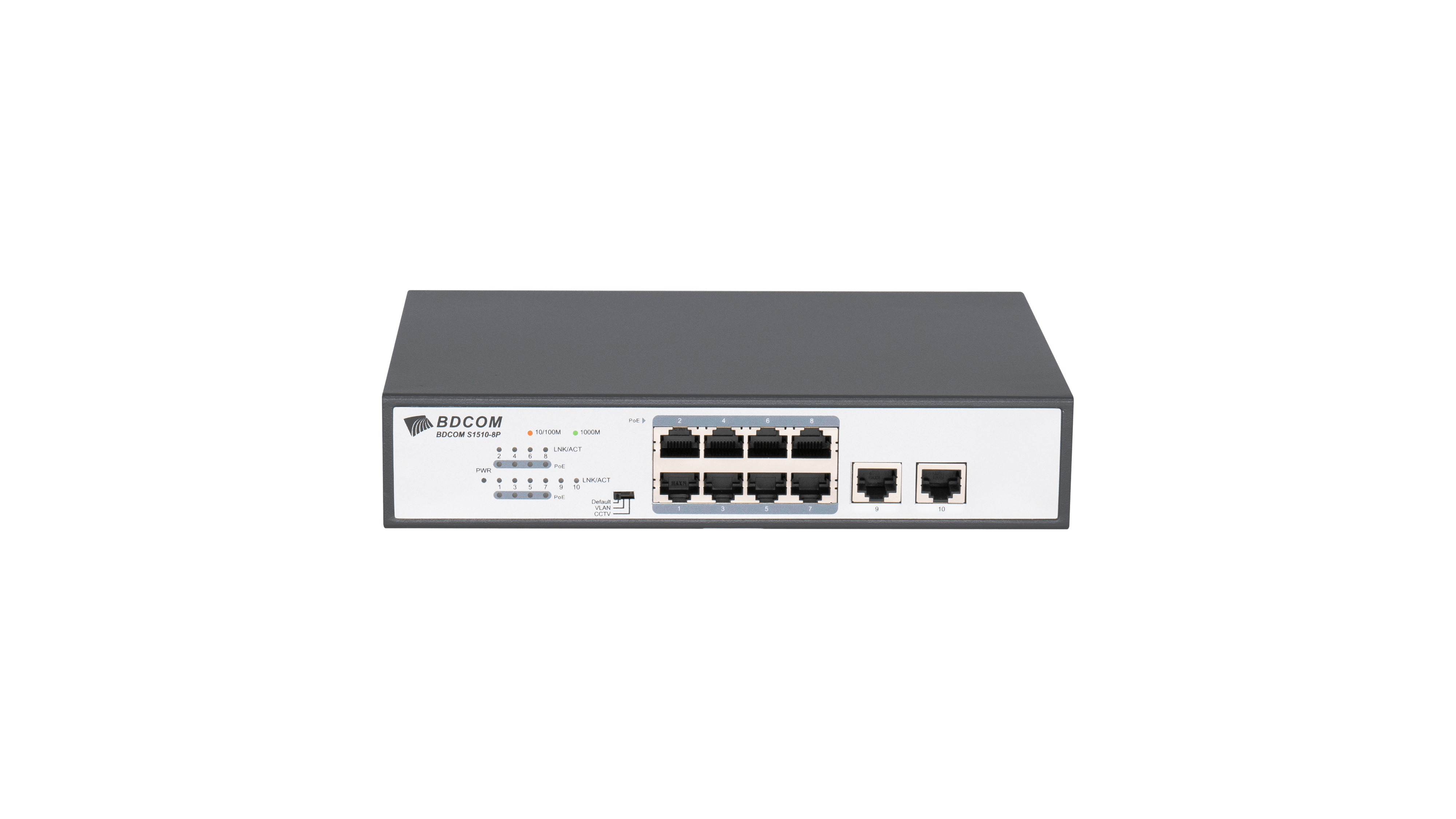 BDCOM Unmanaged 8-port Gigabit 120W POE switch, 8 POE ports, 2 GE TX ports - image 2