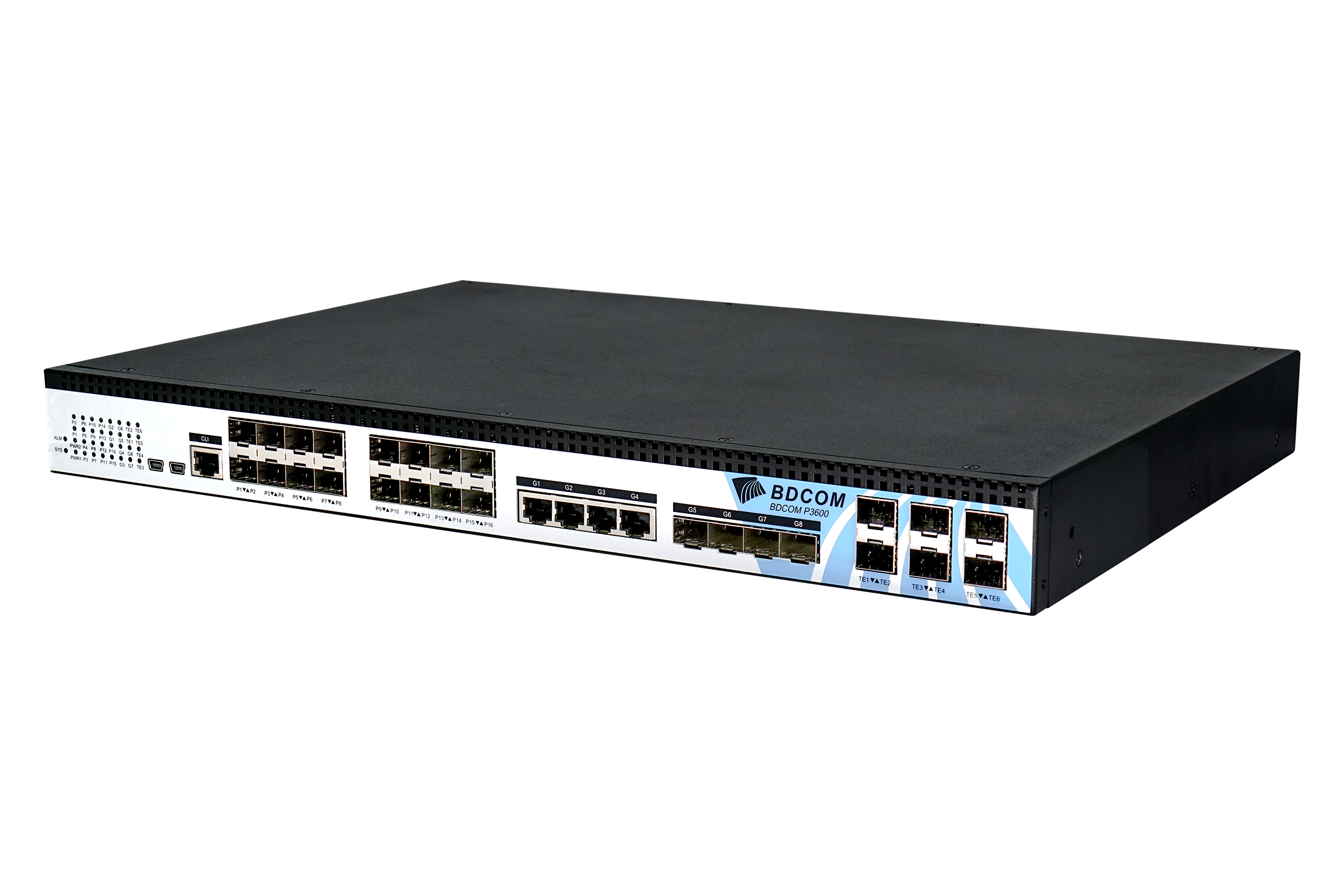 BDCOM 16 Port EPON L3 OLT Headend - Dual Hot-Swap PSU - image 2