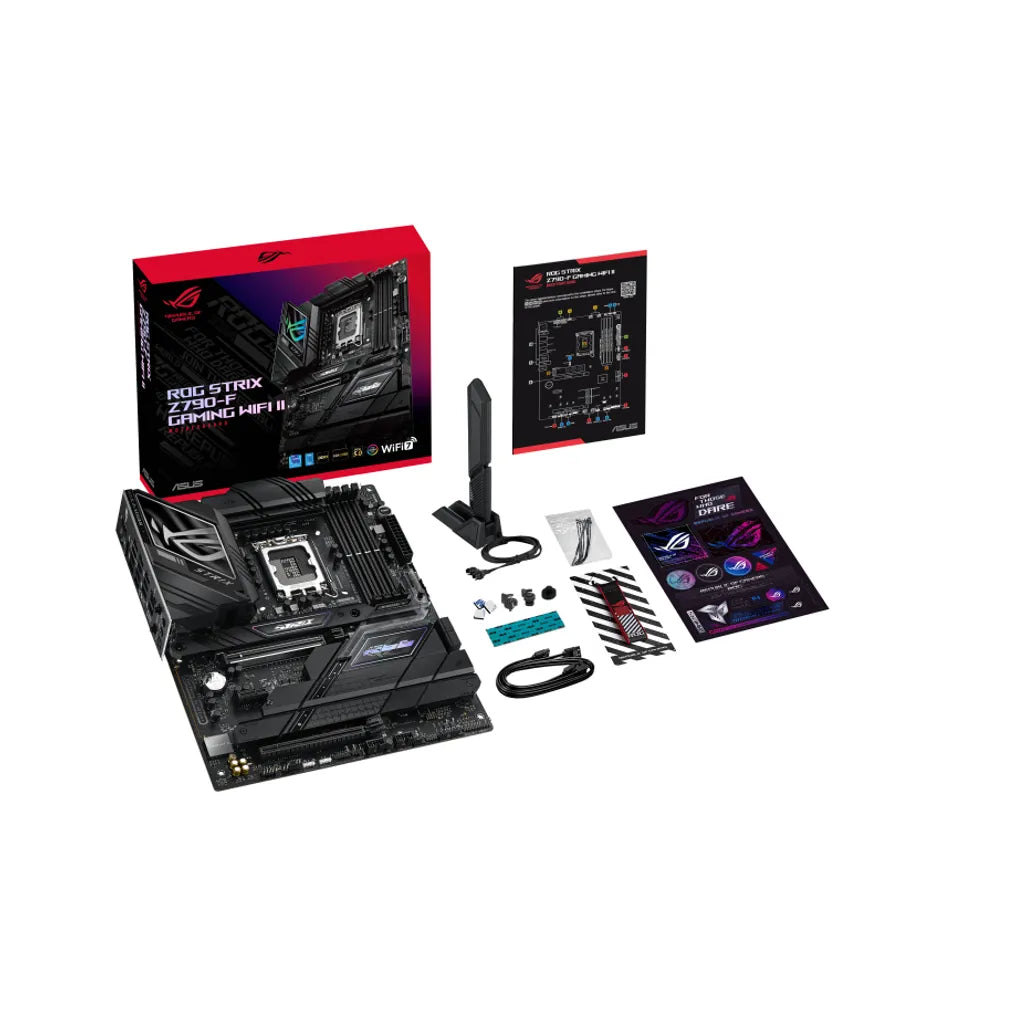 ASUS ROG STRIX Z790-F GAMING WIFI II, Intel, LGA 1700, Intel® Celeron®, Intel® Pentium® Gold, Intel® Core™ i3, Intel® Core™ i5, Intel® Core™..., LGA 1700, DDR5-SDRAM, 192 GB