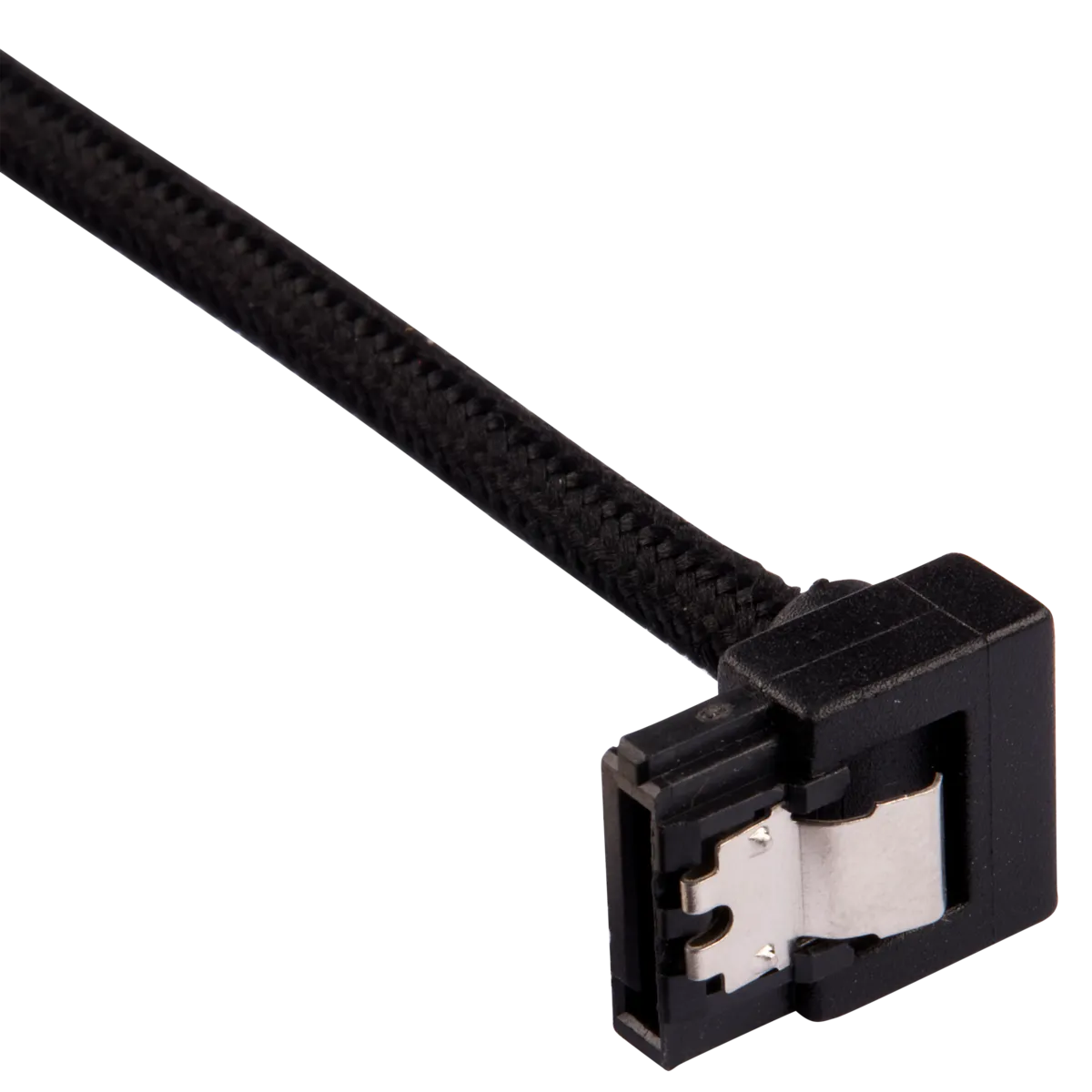 Corsair Premium Sleeved SATA Data Cable Set with 90° Connectors; Black; 60cm - image 2
