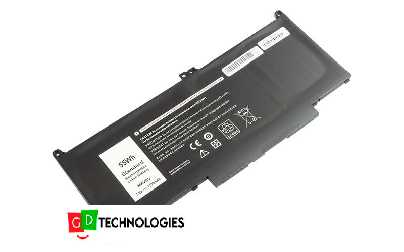 Dell Latitude 13 5300 2-in-1 Latitude 13 7300 MXV9V 7.6V 55Wh Replacement Battery