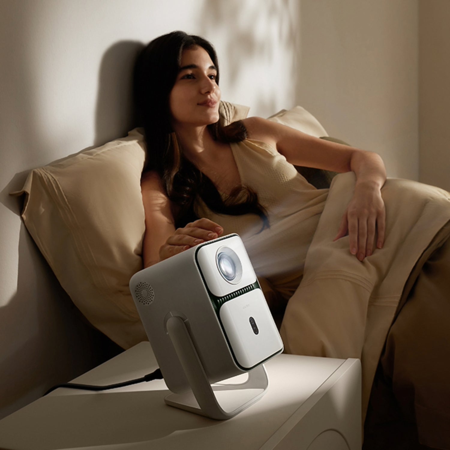 Wanbo T2 Ultra – 1080P 500ANSI Android 11 Smart Home Theatre Projector – White – image 7