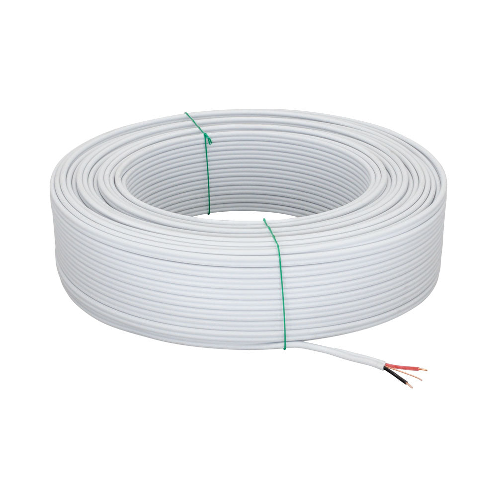 100M FLAT 1.5MM TWIN AND EARTH CABLE COIL – WHITE - image 2