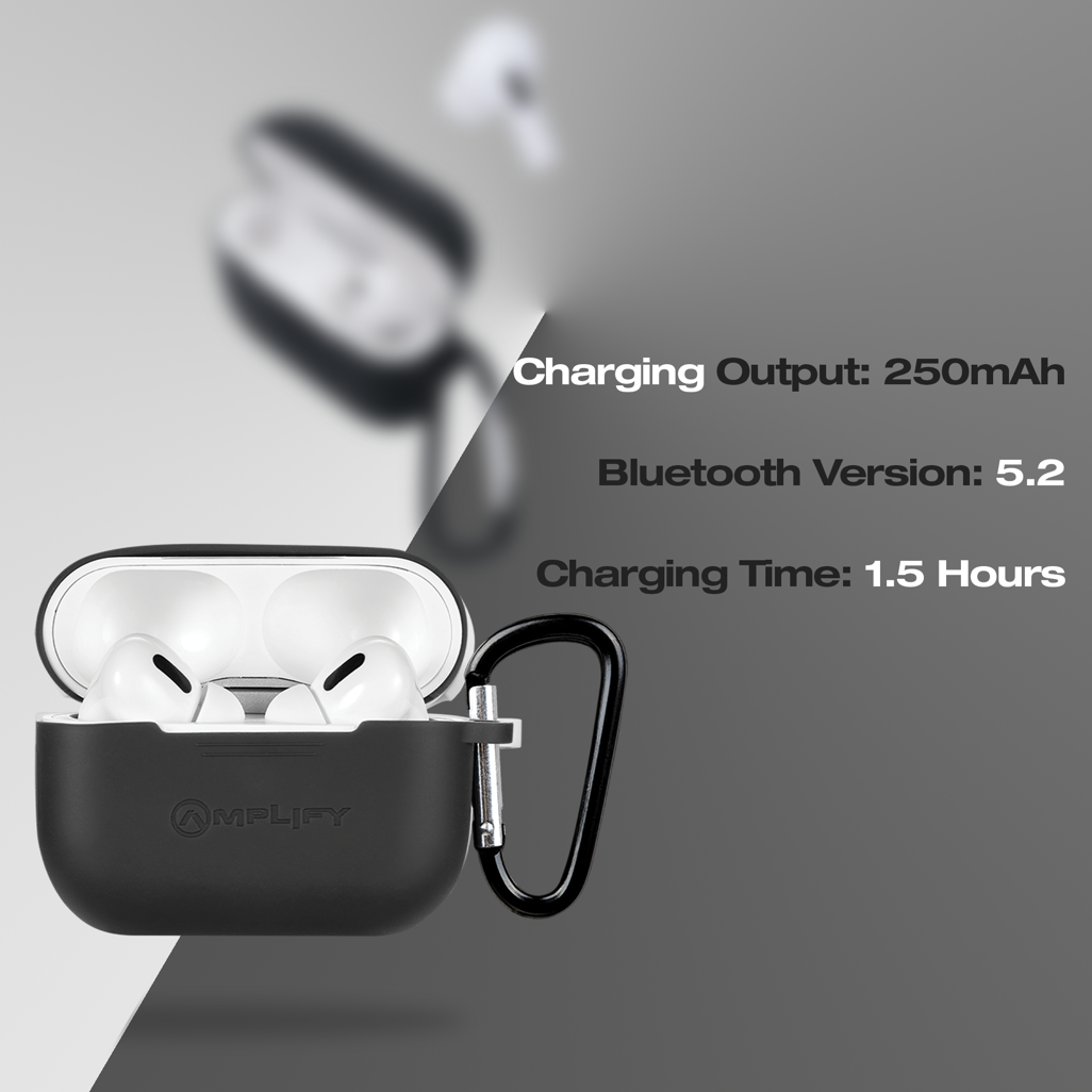 Amplify Note X Series TWS Earphones - White Case + Black Cover