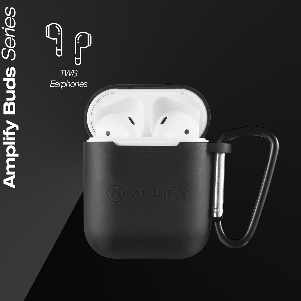 Amplify Buds Series True Wireless Earphones with Silicone Accessories - Black