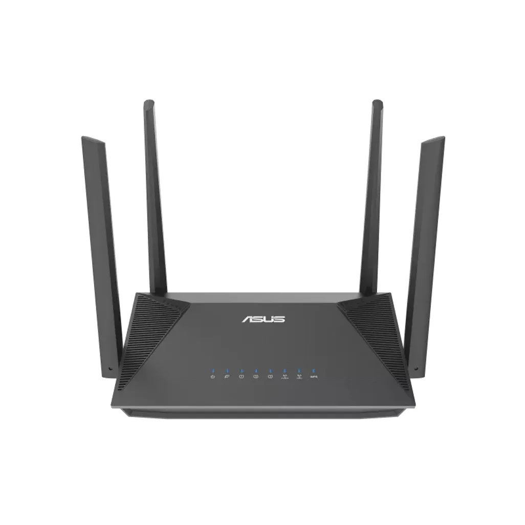 ASUS RT-AX52 AX1800 AiMesh, Wi-Fi 6 (802.11ax), Dual-band (2.4 GHz / 5 GHz), Ethernet LAN, Black, Tabletop router