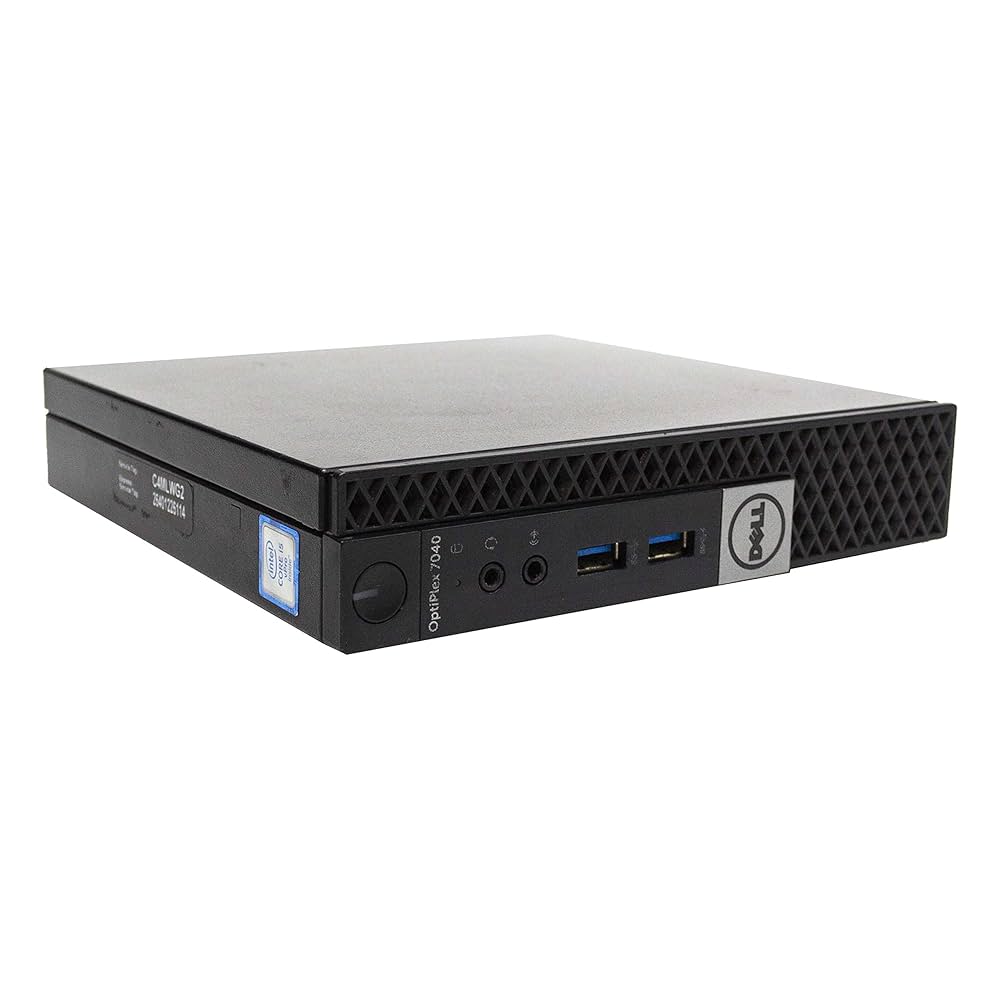 Dell OptiPlex 7040 Micro Tower | Intel i5-6th Gen CPU @ 2.50GHz | 8GB RAM | 256GB SSD - Refurbished