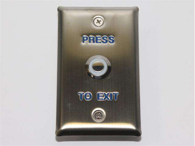 12VDC Rectangular vandal proof stainless steel Exit Switch