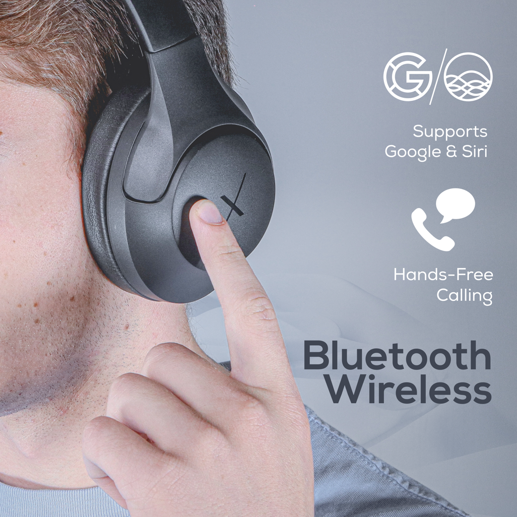 VolkanoX VXH200 Bluetooth Headphones with ANC - Black