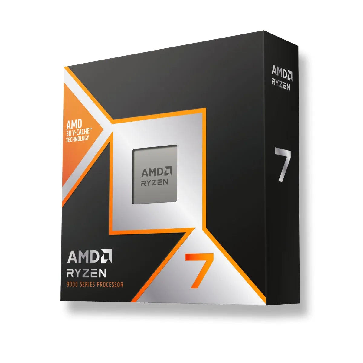 AMD Ryzen 7 9850X3D; 8 Cores/16 Threads;Base clock 4.7 Ghz max boost clock 5.6 Ghz Cooler Not Included