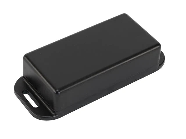 ABS Enclosure Polycarbonate Watertight 80x40x22mm Black Flanged IP68