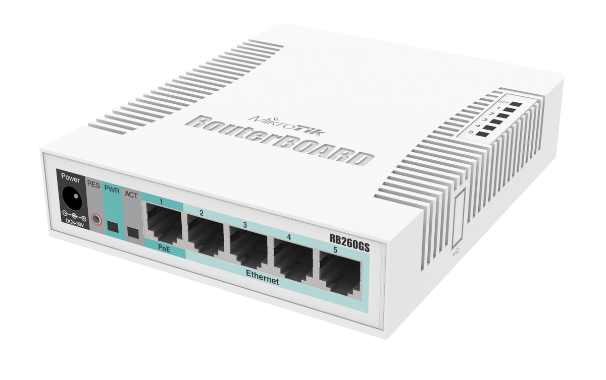 MikroTik CSS106-5G-1S Smart Desktop Switch 5 Port Gigabit 1SFP | RB260GS - image 2