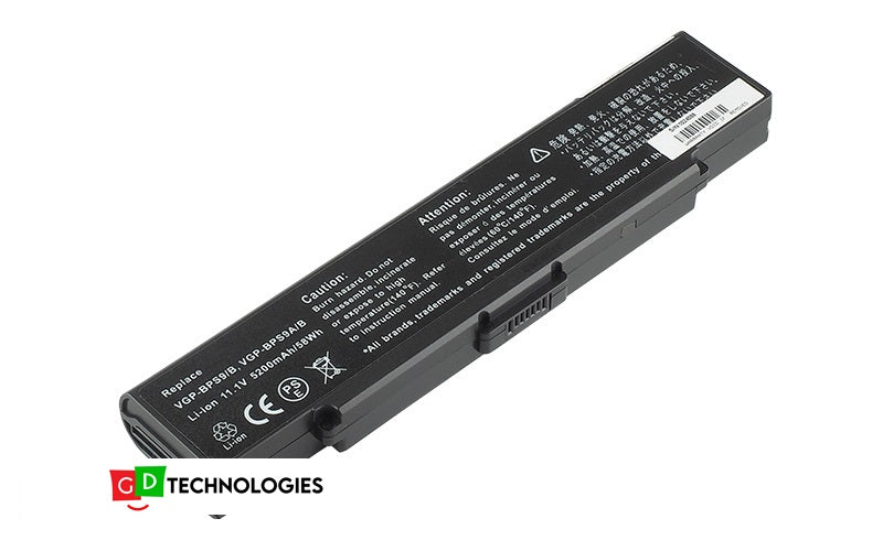 SONY VGP-BPS9/B 11.1V 5200mAh/58Wh REPLACEMENT BATTERY