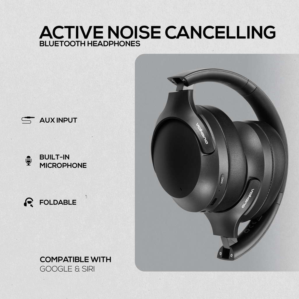 Volkano Odyssey ANC Bluetooth Wireless Headphone - Black