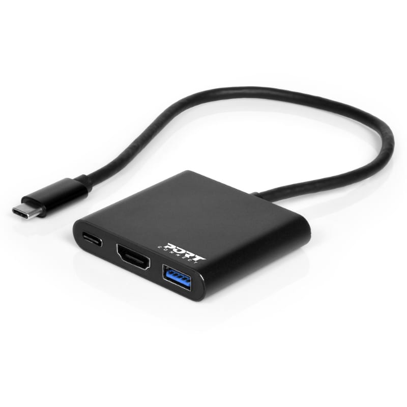 Port USB Type-C to 1 x HDMI|1 x USB3.0|1 x Type-C 60W PD Dock - Black – image 2