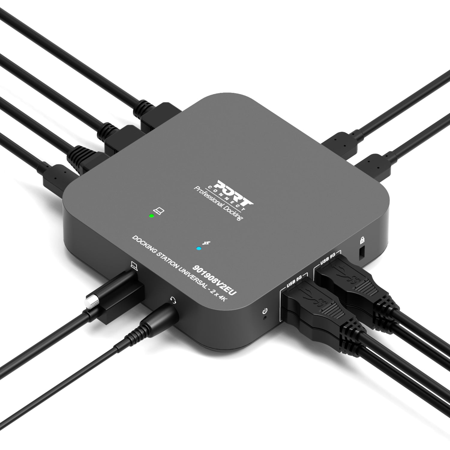 Port Connect Multi-port USB Type-C 2x4K Office Docking Station – image 5
