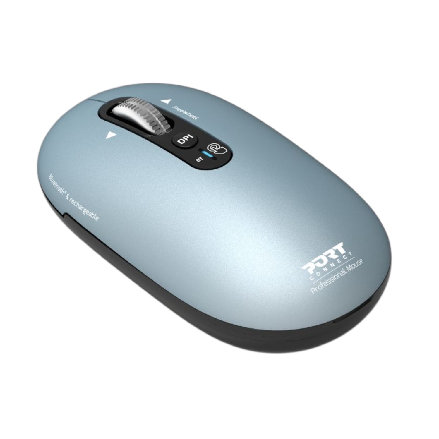 Port Connect PURE MAC Rechargeable Wireless and Bluetooth Mouse - Storm – image 2